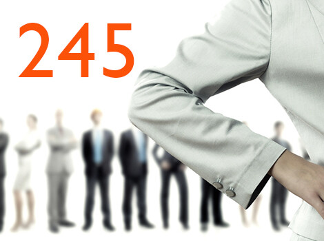 245 collaborateurs