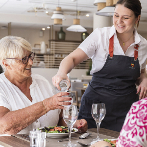 Le déjeuner au restaurant