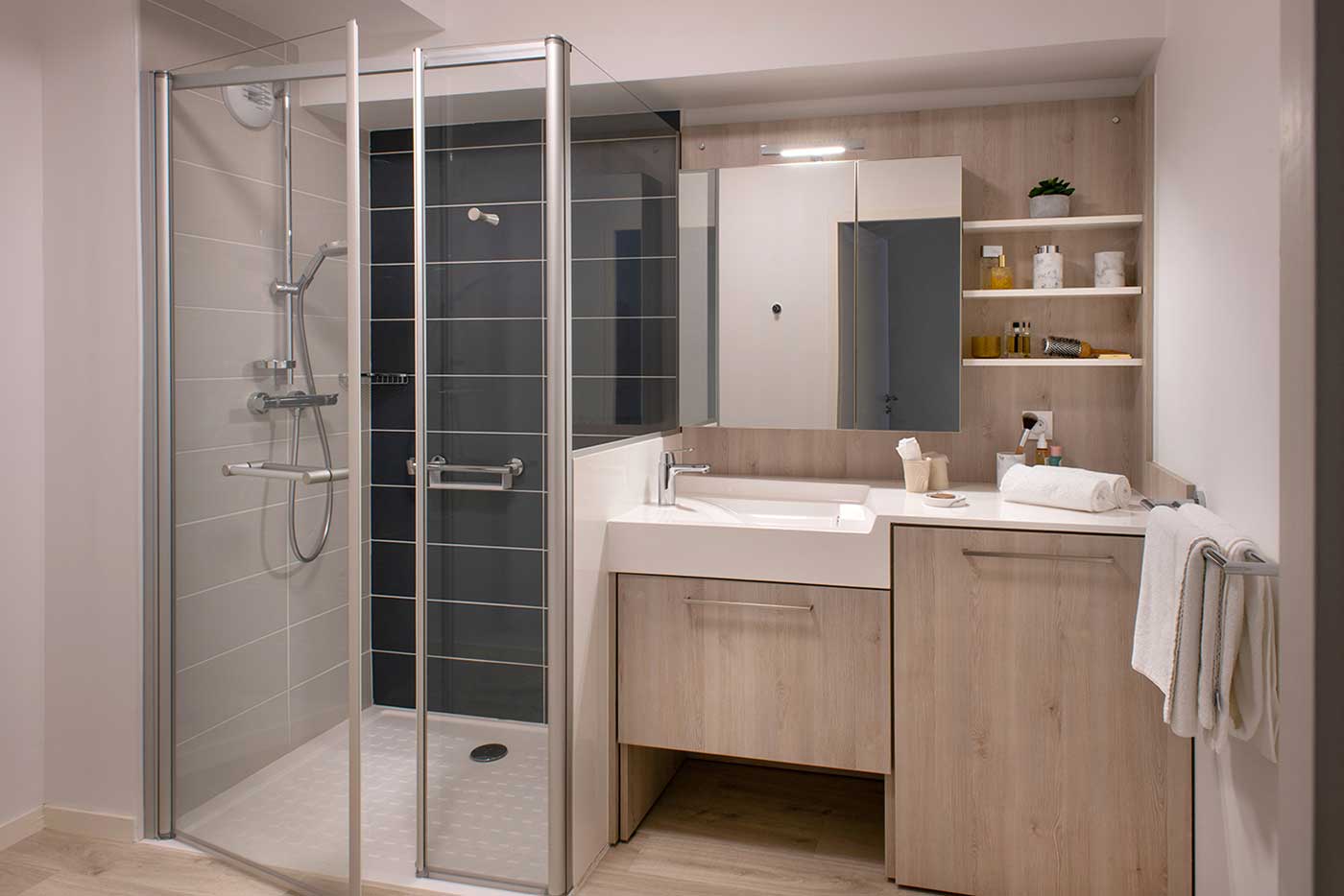 résidence senior brest salle de bain
