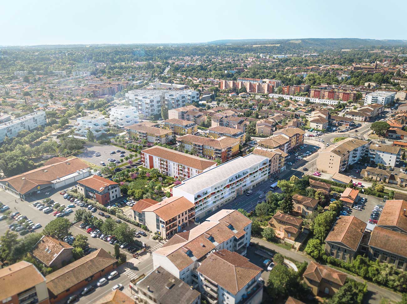 residence senior muret vue aerienne