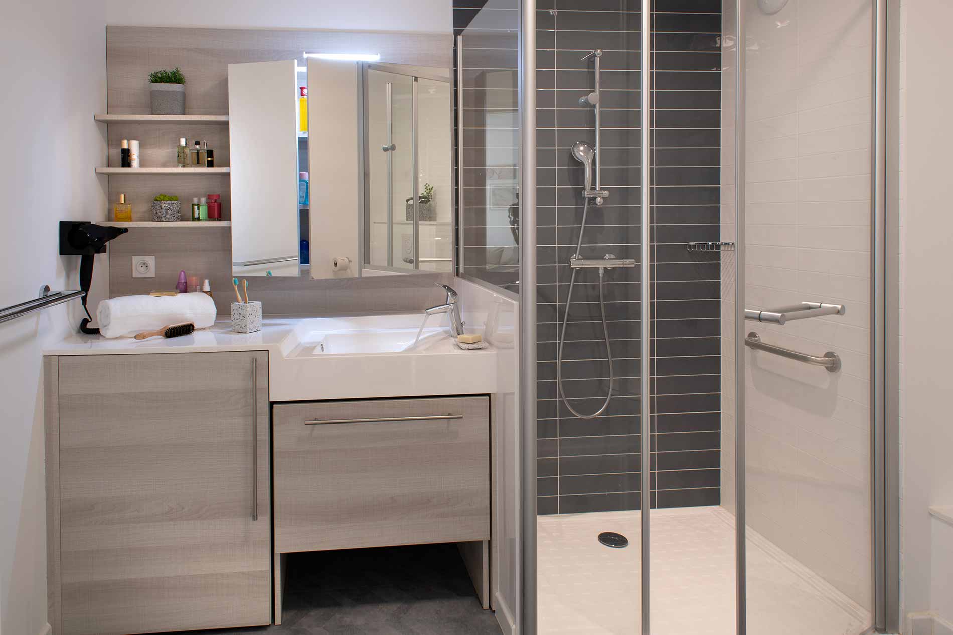 residence senior mulhouse salle de bain
