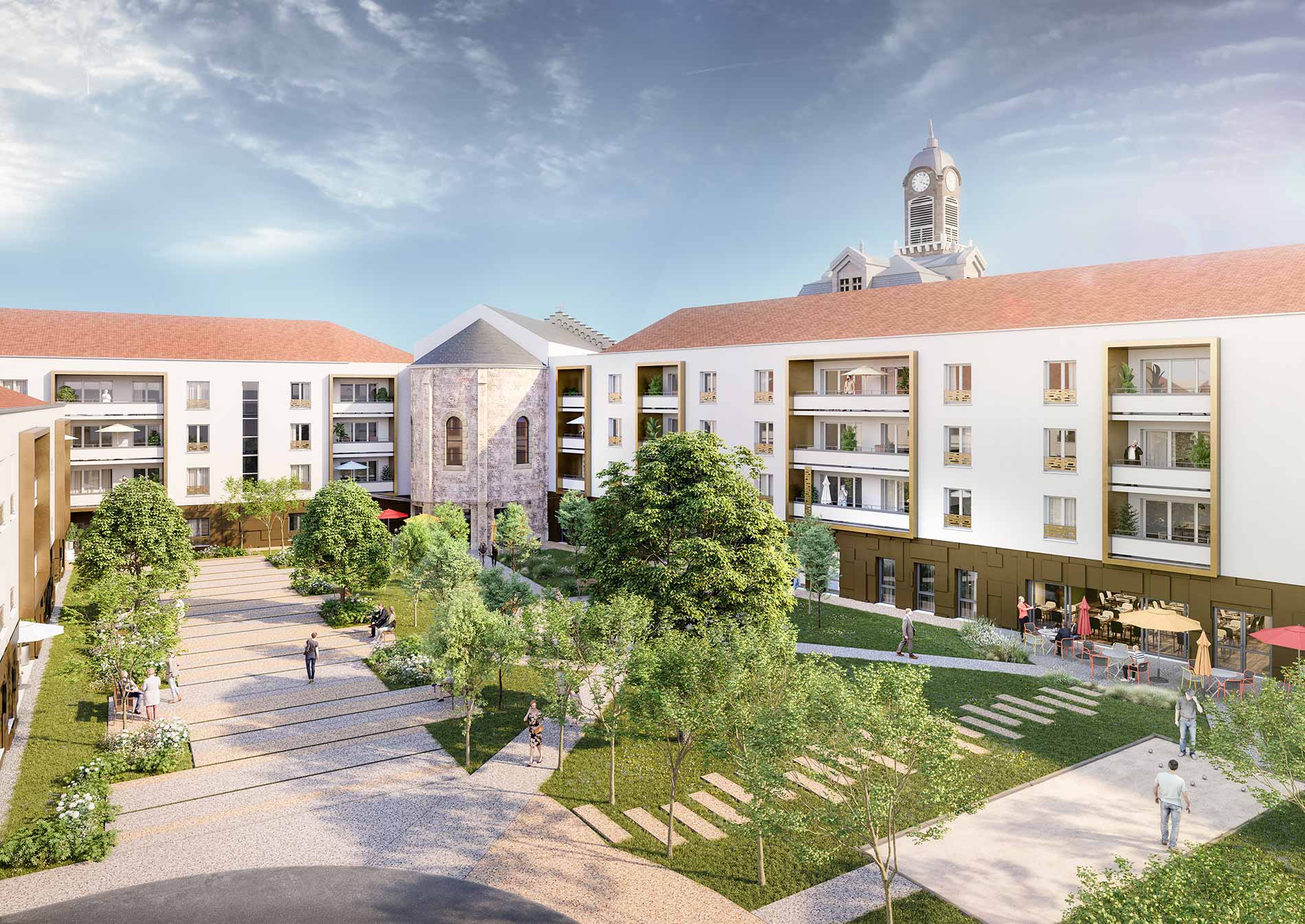 residence senior moulins exterieur
