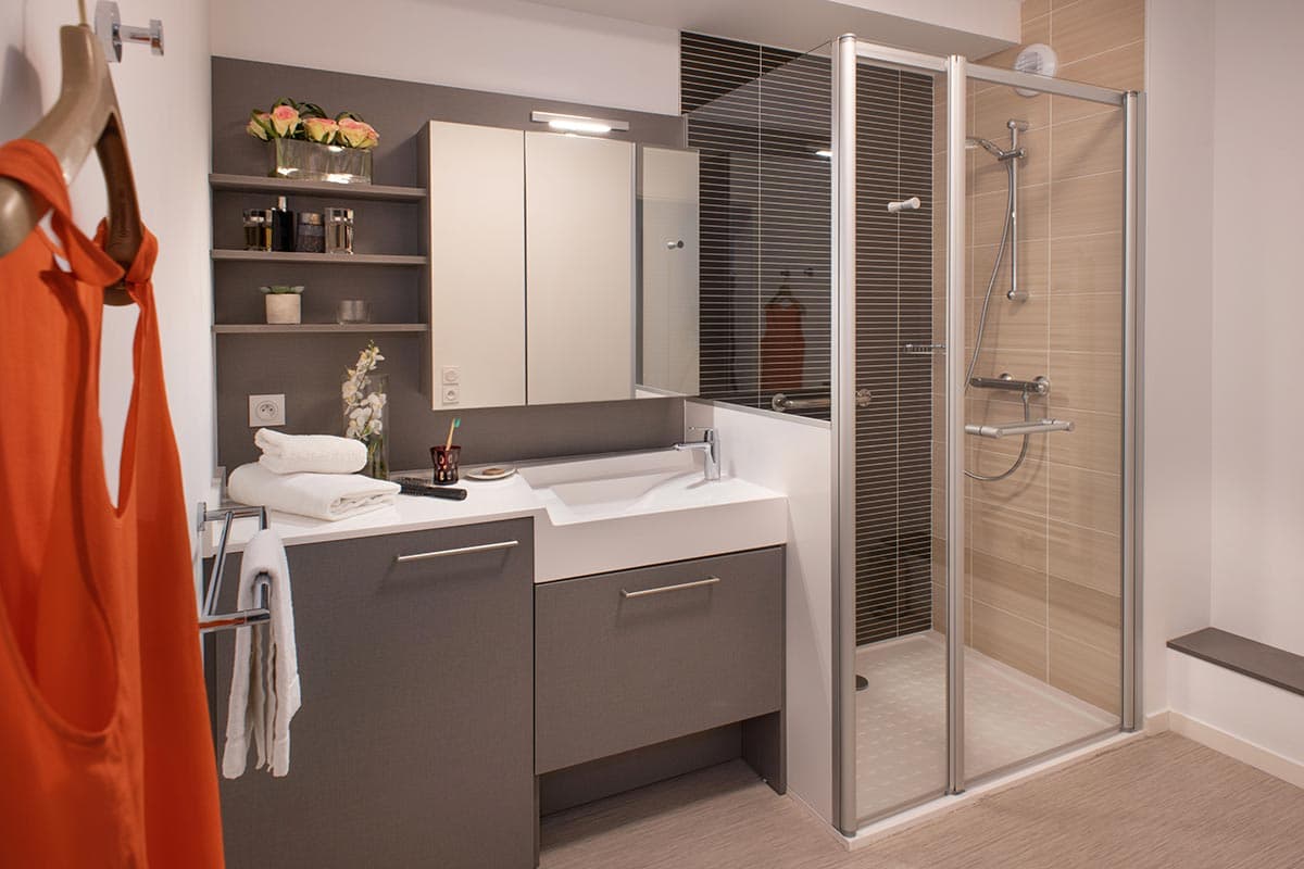 résidence senior beauvais salle de bain